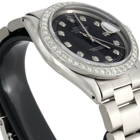 SALE! ROLEX 36MM 2 CT DIAMOND OYSTER WATCH! MINT! W/ BOX - Picture 7 of 7